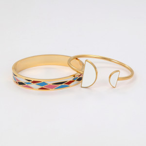Sets bracelets émail Astrée & Sélène