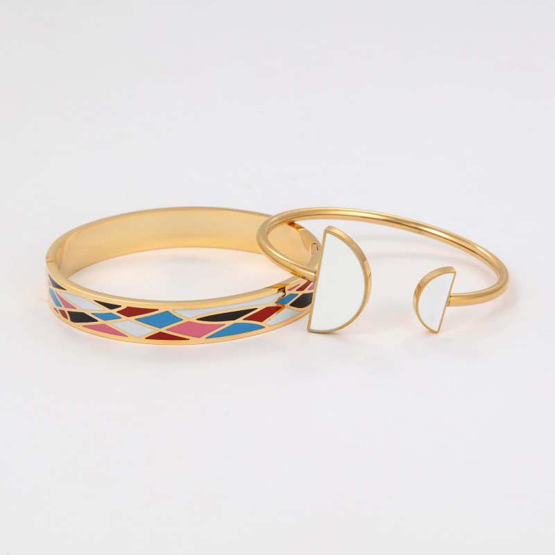 Sets bracelets émail Astrée & Sélène